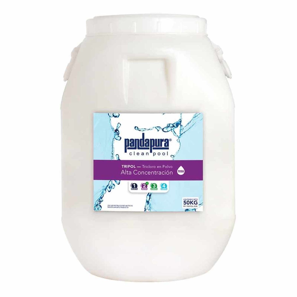 PP-TRIPOL-50K-GNL - TRICLORO EN POLVO DE ALTA CONCENTRACION, PANDAPURA, ETAPA 2, CUÑETE DE 50 KG GRANEL