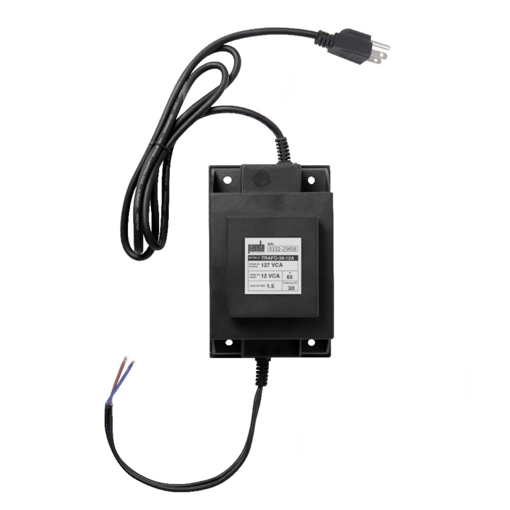 Transformador, Panda, 500 Watts, Corriente Alterna, 127 Vca A 12 Vca, Para Lamparas Led Serie Luminus / Deluxe
