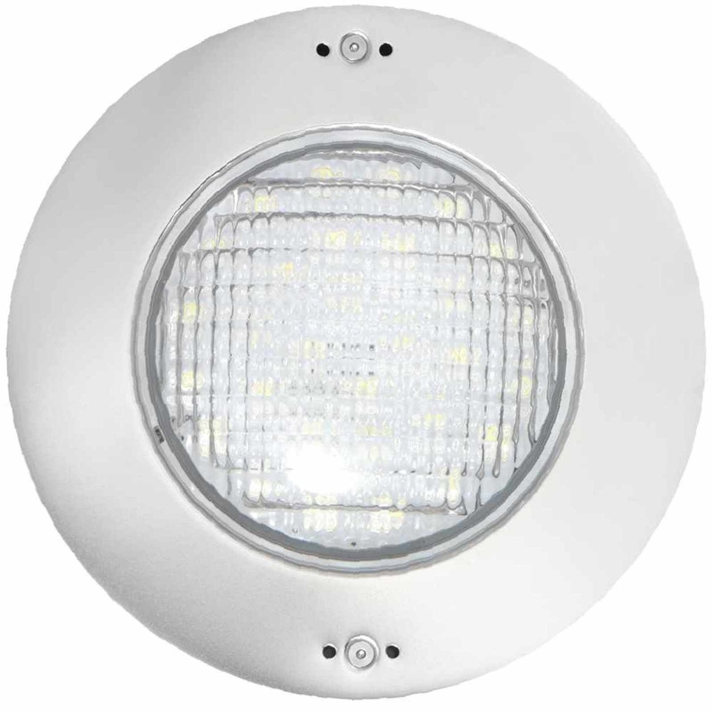 LAMPARA LED PARA PISCINA, DELUXE, PANDA, BLANCO CALIDO, 50 WATTS, 12 VCA, ACERO INOXIDABLE 316, DIAMETRO 10"