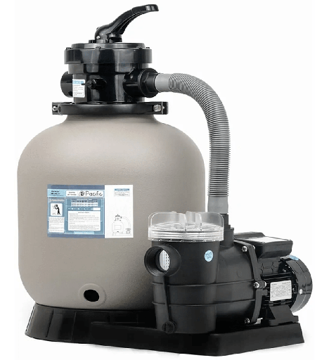 [140TP-1/3] Sistemas Filtro Pacific,14”+ Motobomba 1/3 (Valvula 3 Posiciones)