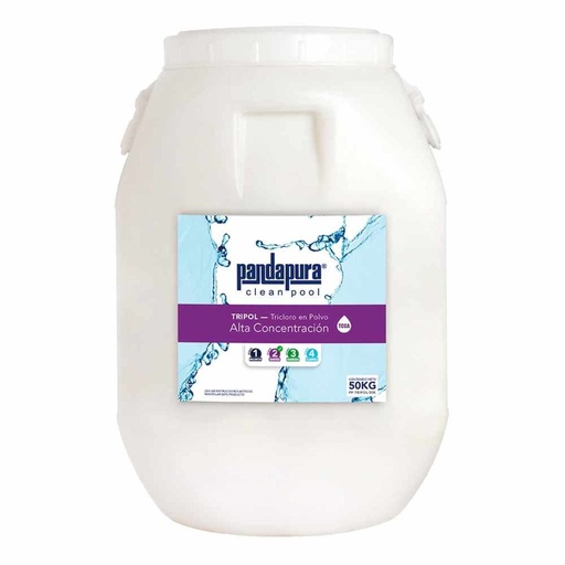 [PP-TRIPOL-50K-GNL] PP-TRIPOL-50K-GNL - TRICLORO EN POLVO DE ALTA CONCENTRACION, PANDAPURA, ETAPA 2, CUÑETE DE 50 KG GRANEL